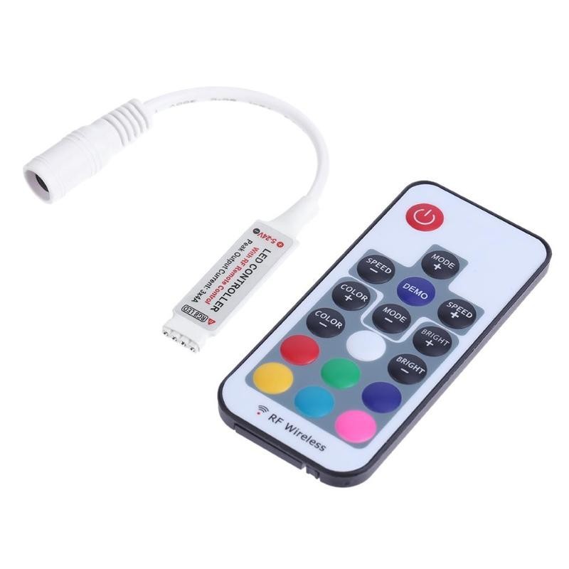 17keys Rgb Led Strip Controller Remote Control Ir Wireless Rgb