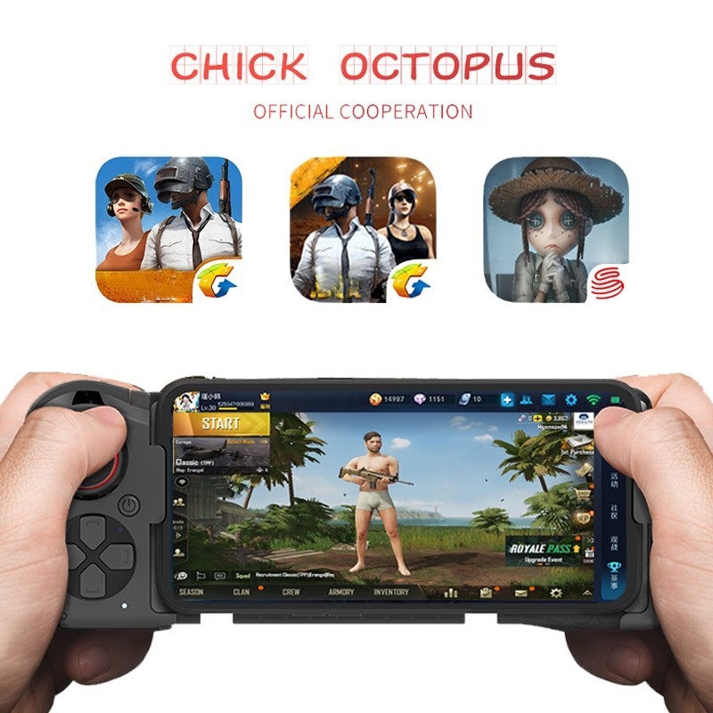 uitzending trommel repertoire Wireless Bluetooth Mocute 058 Gamepad Gaming Controller for Android Phone  PUBG Game Telescopic Joystick