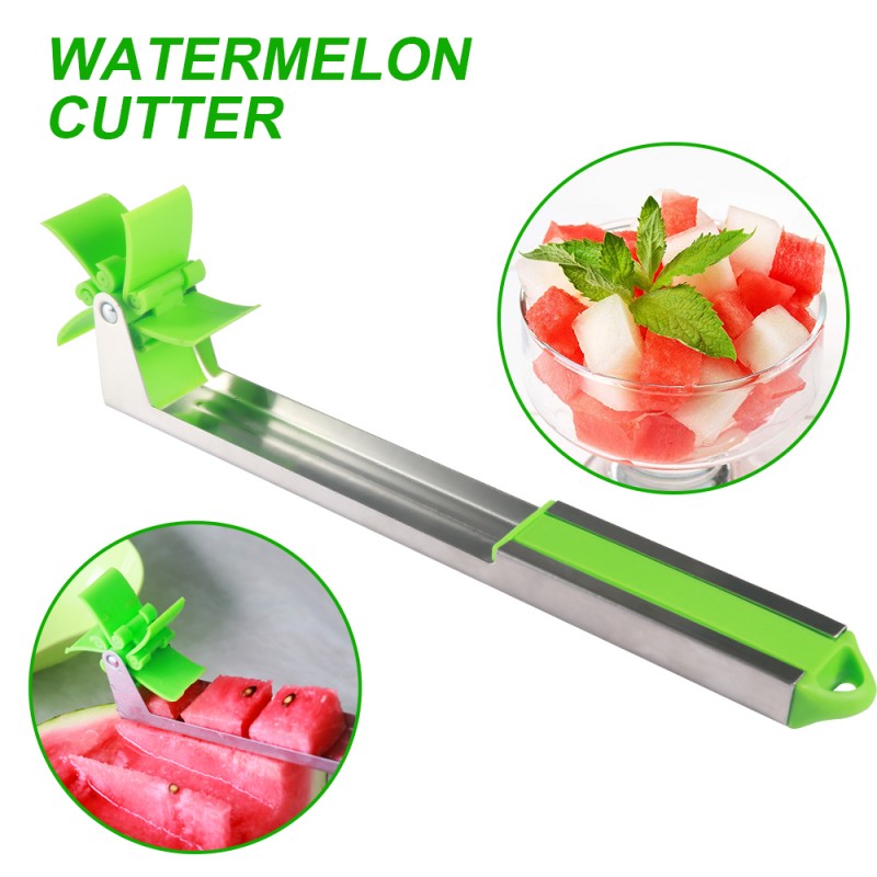 1pc, Watermelon Cutter, Watermelon Slicer, Stainless Steel Watermelon Cube  Cutter, Quickly Safe Watermelon Knife, Melon Cutter, Fruit Cutter, Fruit Sl