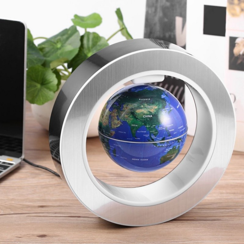 Magnetic Floating Globe Office Desk Decoration Circular