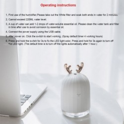 High Quality 220ML Ultrasonic Air Humidifier Aroma Essential Oil Diffuser for Home Car USB Fogger Mi