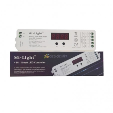 Mi Light Led Controllers Mi.light LS1 LED Smart Controller 4 in 1 CCT Dimming RGB RGBW 2.4G and ...