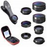 7 in 1 Phone Camera Lens Kit Fish Eye Wide Angle/macro Lens CPL Kaleidoscope Lens