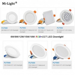 Milight FUT062 9W RGB+CCT LED Ceiling Spotlight Lamp Wifi Remote Control Downlight