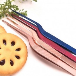 Seafood Tools Kitchen Wobble Plate Tweezers Tongs Multiple Types Professional Chef Plating Stainless