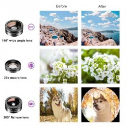 11 in 1 camera Phone Lens Kit wide angle macro Full Colorgrad Filter CPL ND Star Filter for