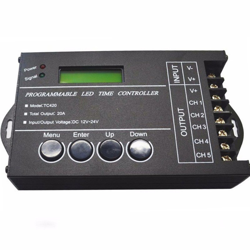 5 Channel LED Programmable time controller, Sunrise Sunset Schedule Timer  Switch