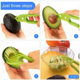 Mini Portbable Avocado Slicer Cutter Peeler Splits Fruits Pits Scoop Multifunctional Kitchen Tools
