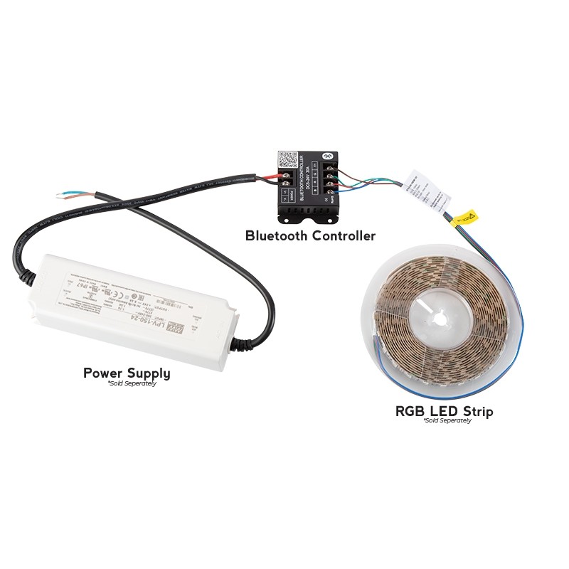 Smart RGB Bluetooth Timer Controller 5V Per Striscia Luminosa 3528 5050 - Foto 4