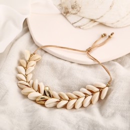 Natural Cowrie Gold Color Sea Shell Bracelets for Women Delicate Rope Chain Bracelet Beads Charm Boho Summer Beach Jewelry