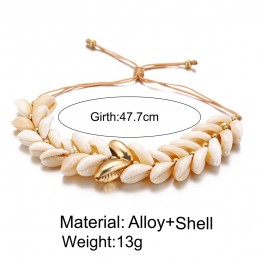 Natural Cowrie Gold Color Sea Shell Bracelets for Women Delicate Rope Chain Bracelet Beads Charm Boho Summer Beach Jewelry