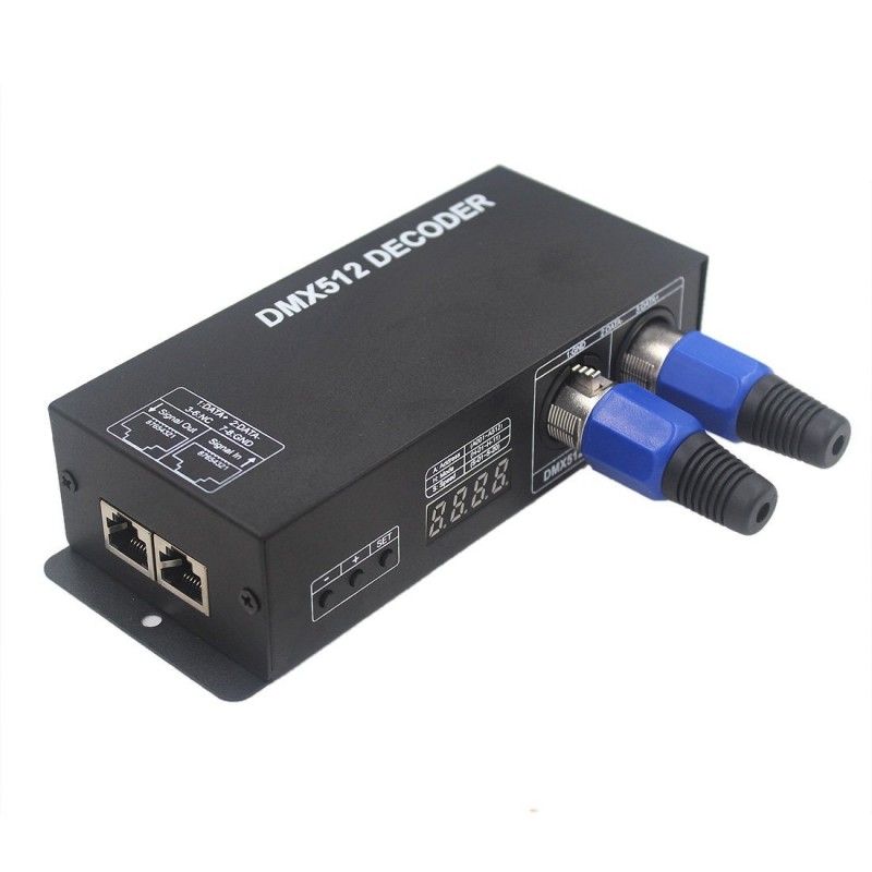 LED DMX512 Decoder - 4 Channel - 4 A/CH - Address Digital Display