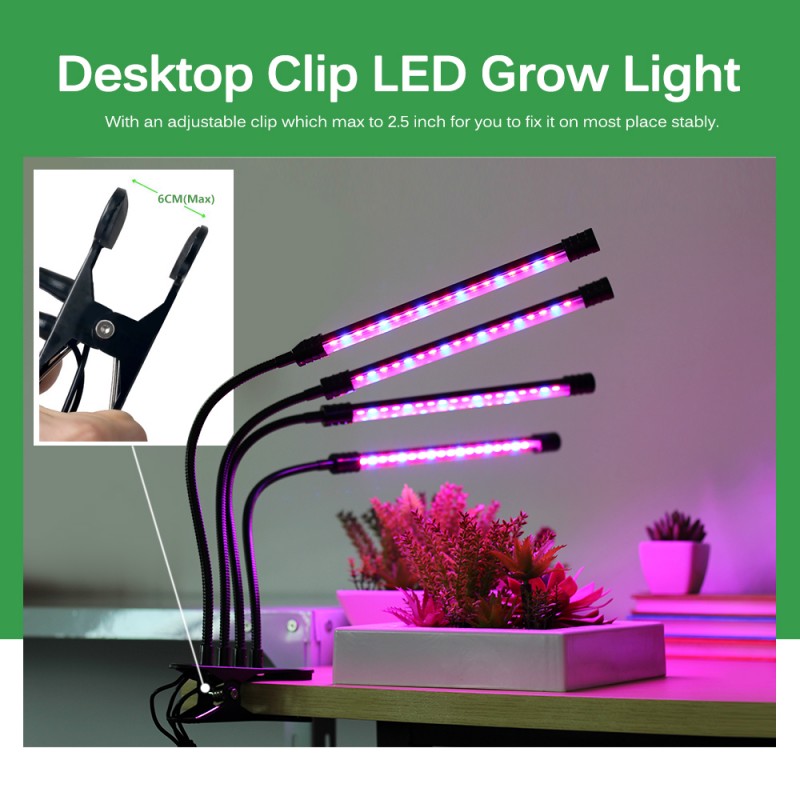 9W LED Grow Light 5V USB LED Plant Lamp Full Spectrum Phyto Lamp For ...