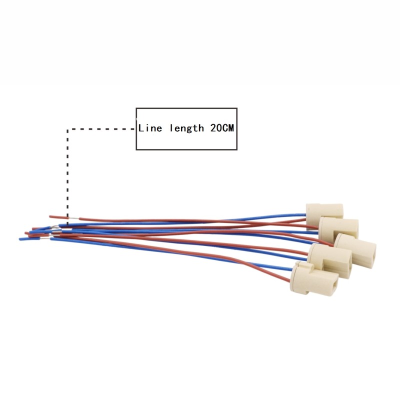 Base Ceramic Connector Socket G9 Type Lamp Holder for LED Halogen Bulb ...