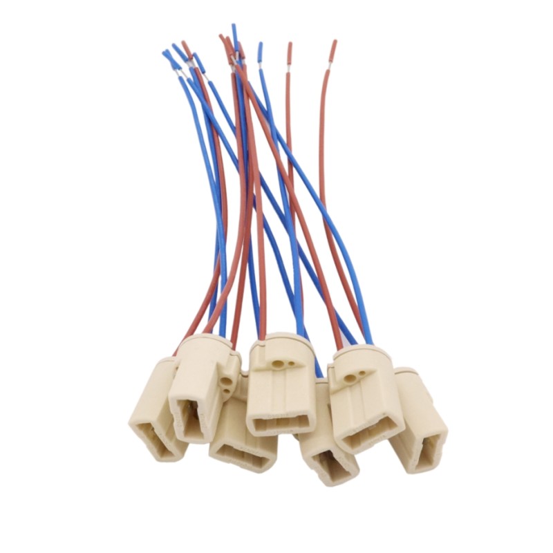 Base Ceramic Connector Socket G9 Type Lamp Holder for LED Halogen Bulb ...