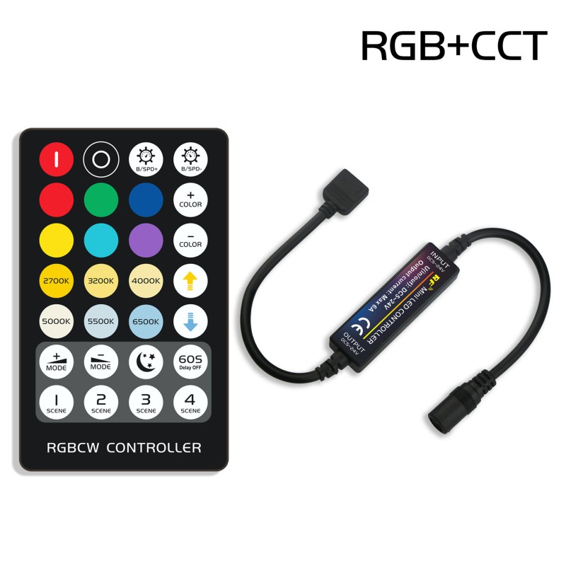 28 Keys 6pin RF IR Remote Controller Button Control Dimmer Adjust Brightness
