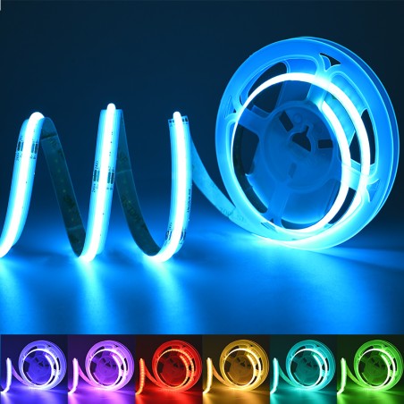 Rgb Led Rope Cob COB RGB LED Strip Lights 576 LEDs/m High Density Flexible Dimmable FCOB ...