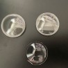 Acrylic Optical Lens diameter 32mm focal length 50mm Concave-convex lens