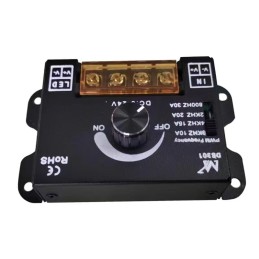 LED Knob Dimmer 5V 12V 24V 10A/30A PWM Frequency Adjustable LED Dimming Controller Switch ON OFF for Single Color LED Strip