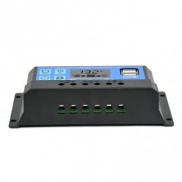 Solar Charge Controller 12V 24V 20A Automatic Solar Panel Controller Universal USB 5V Charging LCD Display