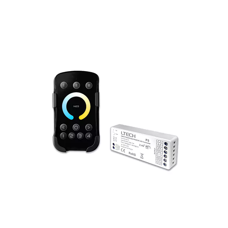 M2 MINI Tunable White 4 Zone LED Dimmer CCT LED Remote & Receiver