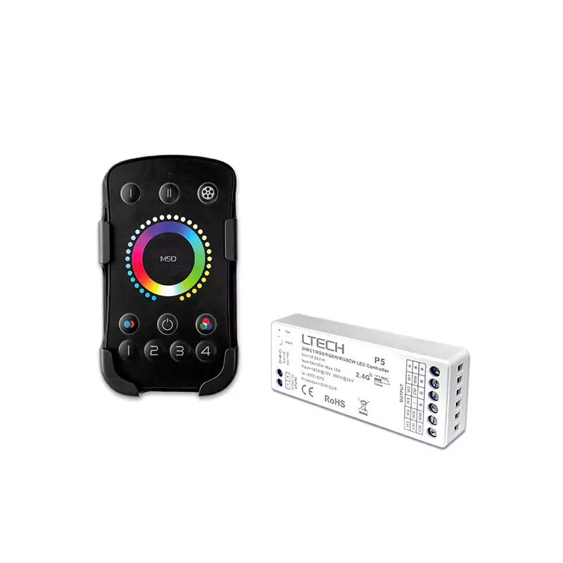 M5 MINI RGB + Tunable White 4 Zone LED Remote & Receiver
