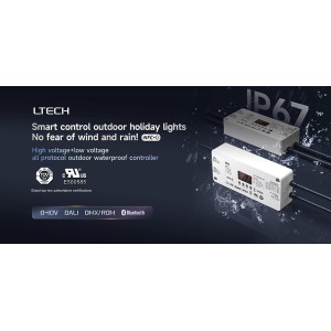 4CH NFC Waterproof Bluetooth5.2 High-voltage LED Controller HB4 Ltech