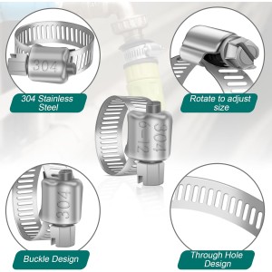 Hose Clips 6-12mm, Leryati Small HoseClamps3