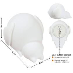 Cute Dog Night Light for Kids,Soft Silicone Puppy Toddler Night Light