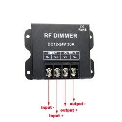 Wireless RF Led Single one channel Dimmer Switch,DC12-24V 1Channel Led Controlle