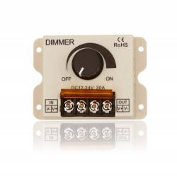 LED Dimmer Brightness Adjustable 30A 360W Controller DC12V-24V