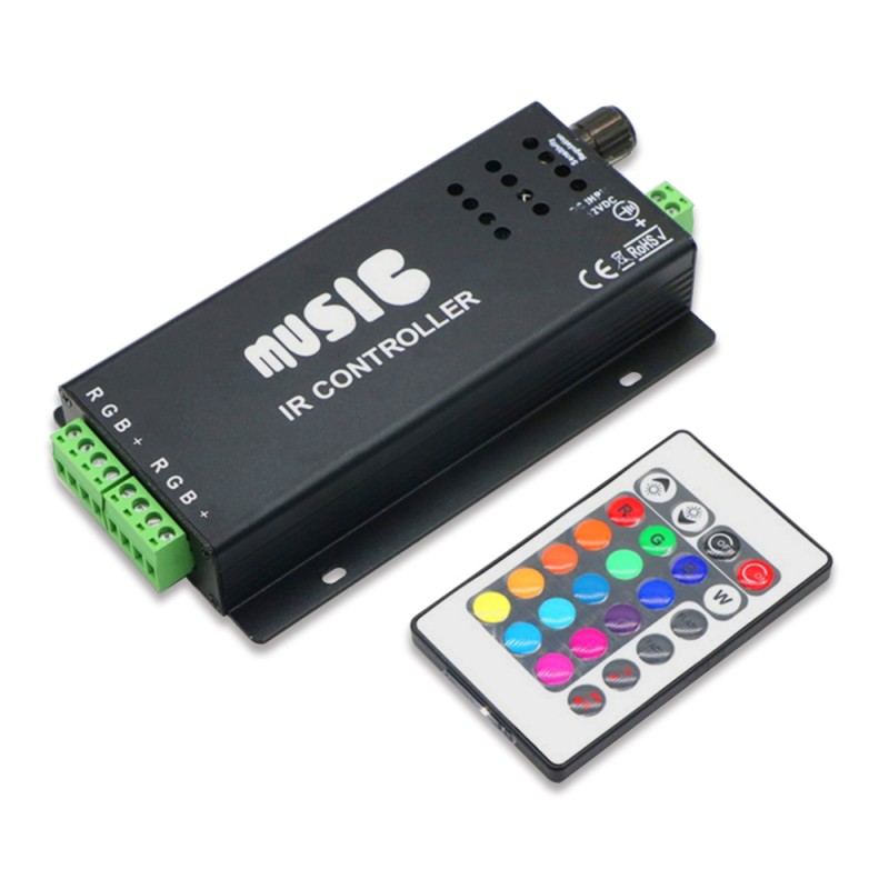 LED RGB Infrared Controller with Remote 24-Keys