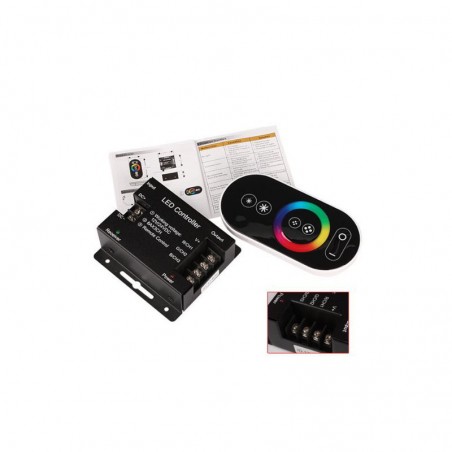 RGB LED Controller - Wireless RF Touch Color Remote with Dynamic Color ...