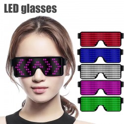 8 Modes Quick Flash Led Party Glasses USB charge Luminous Glasses Christmas Concert light Toys